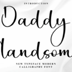 Daddy Handsome Font - Featured Image