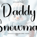Daddy Snowman Font - Featured Image