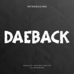 Daeback Font - Featured Image