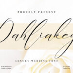 Dahliakeys Font - Featured Image