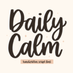 Daily Calm Font - Featured Image