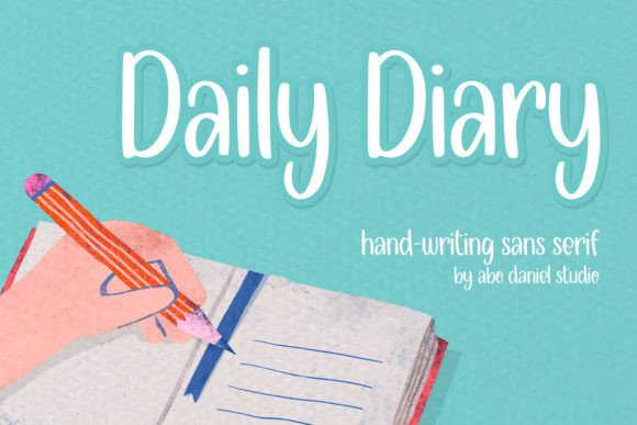 Daily Diary Font - Featured Image