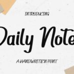 Daily Notes Font - Featured Image