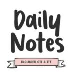Daily Notes Font - Featured Image