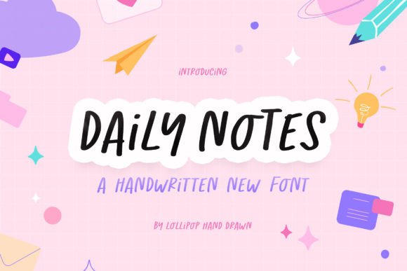 Daily Notes Font - Featured Image