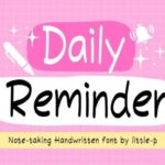 Daily Reminder Font - Featured Image