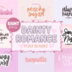 Dainty Romance Script Bundle Font - Featured Image