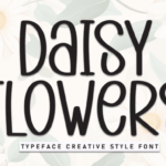 Daisy Flowers Font - Featured Image