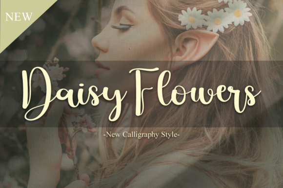 Daisy Flowers Font - Featured Image