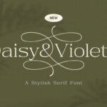 Daisy & Violette - Stylish Modern Serif Font - Featured Image