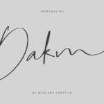 Dakmy Font - Featured Image