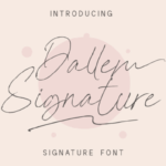 Dallem Signature Font - Featured Image