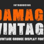 Damage Vintage Font - Featured Image