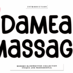 Damea Massage Font - Featured Image