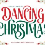 Dancing Christmas Font - Featured Image