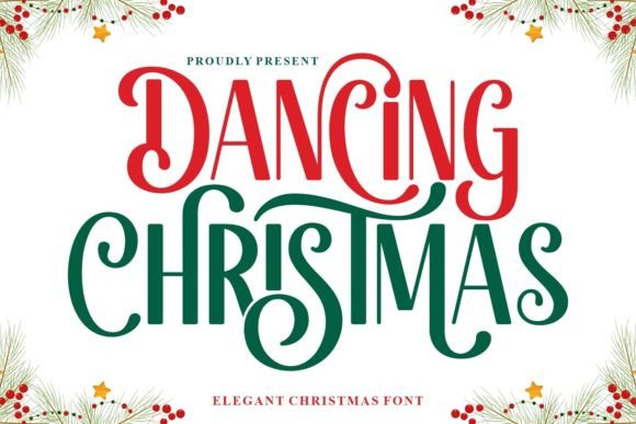 Dancing Christmas Font - Featured Image