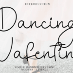 Dancing Valentine Font - Featured Image