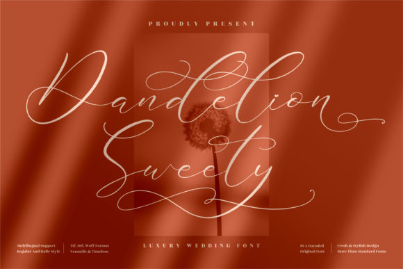 Dandelion Sweety Font - Featured Image