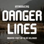Danger Lines Font - Featured Image