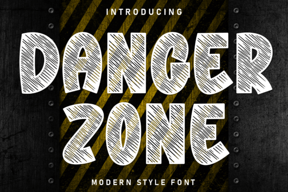 Danger Zone Font - Featured Image