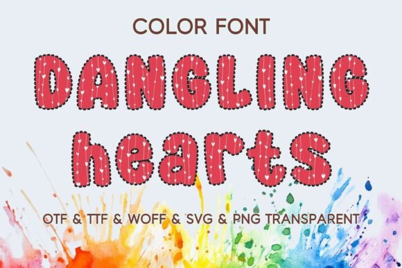 Dangling Hearts Font - Featured Image