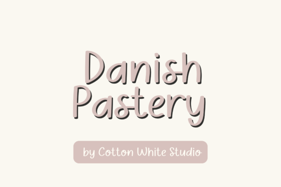 Danish Pastry Font - Featured Image