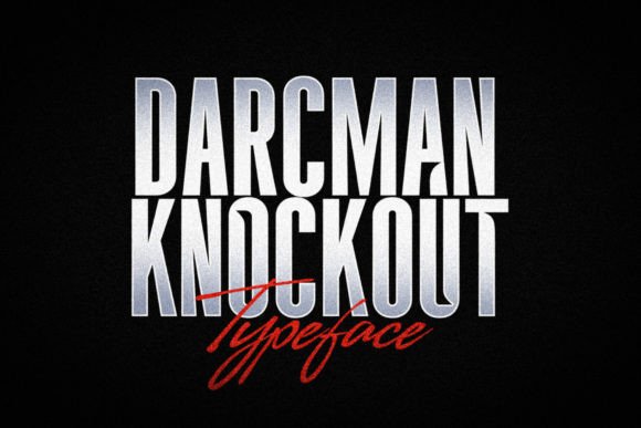 Darcman Knockout Font - Featured Image