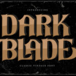 Dark Blade Font - Featured Image