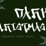 Dark Christmas Font - Featured Image