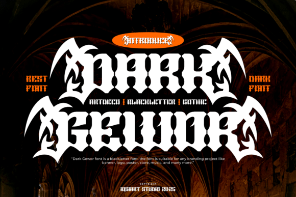 Dark Gewor Font - Featured Image