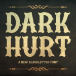 Dark Hurt Font - Featured Image