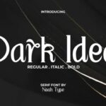 Dark Idea Font - Featured Image