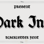 Dark Ink Font - Featured Image