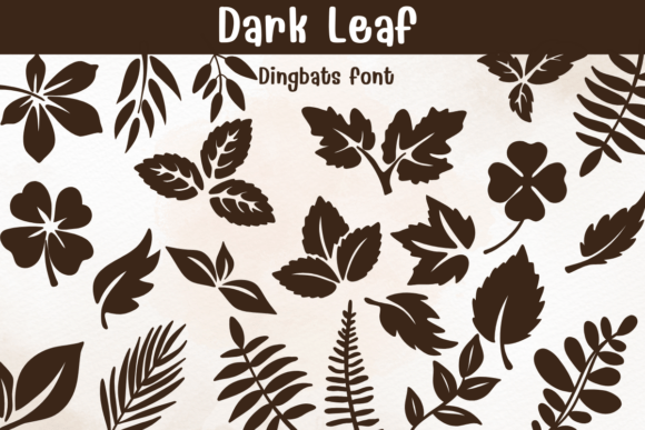 Dark Leaf Font - Featured Image