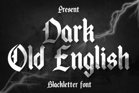Dark Old English Font - Featured Image