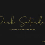 Dark Saturday Font - Featured Image