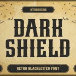Dark Shield Font - Featured Image