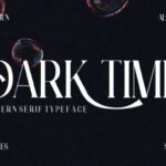 Dark Time Font - Featured Image