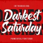 Darkest Saturday Duo Font - Featured Image