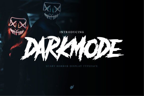 Darkmode – Horror Gothic Typeface Font - Featured Image