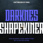 Darknes Shapekiner Font - Featured Image