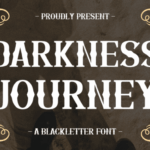 Darkness Journey Font - Featured Image