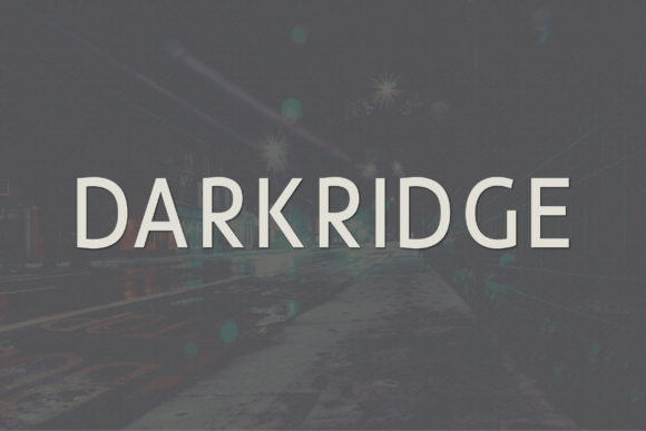 Darkridge Font - Featured Image