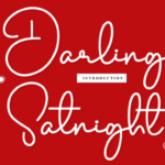 Darling Satnight Font - Featured Image