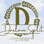 Darlowe Split Monogram Font - Featured Image