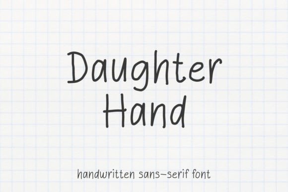 Daughter Hand Font - Featured Image