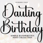 Dauting Birthday Font - Featured Image