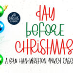 Day Before Christmas Font - Featured Image