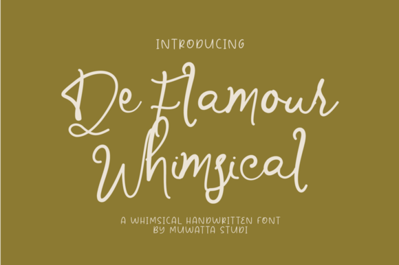 De Flamour Whimsical Font - Featured Image