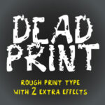 Dead Print Font - Featured Image